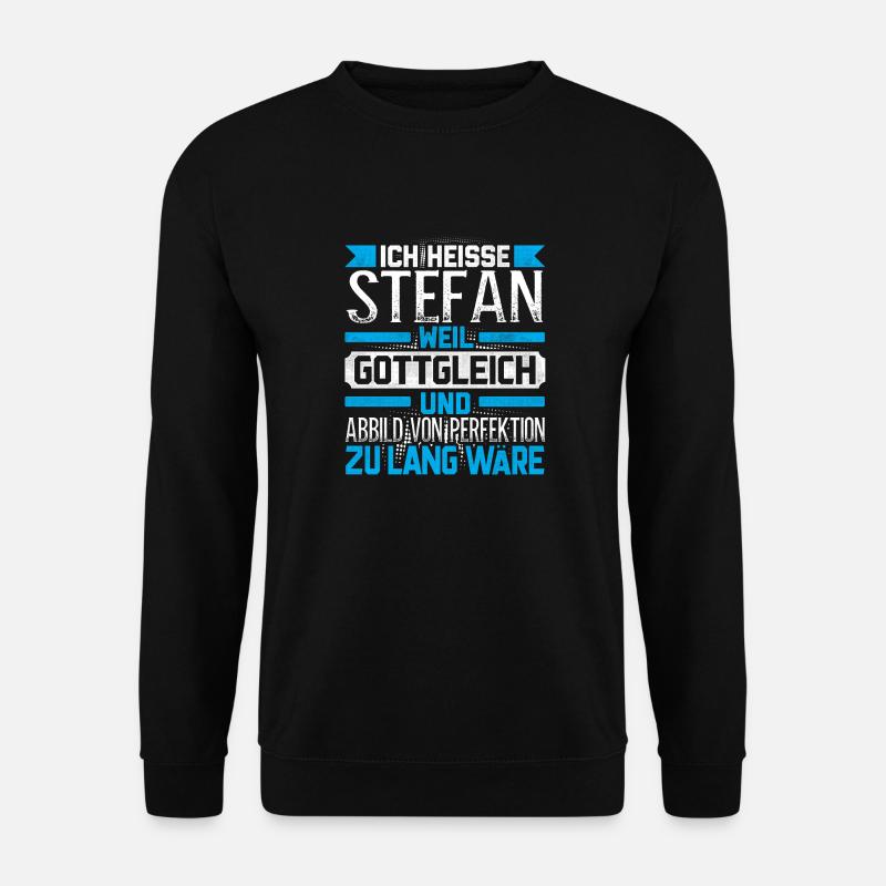 STEFAN - Gottgleich - Unisex Pullover - Schwarz