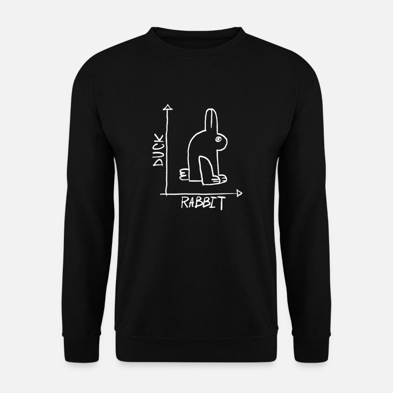 Duck and bunny parabolic - Unisex Sweatshirt - black