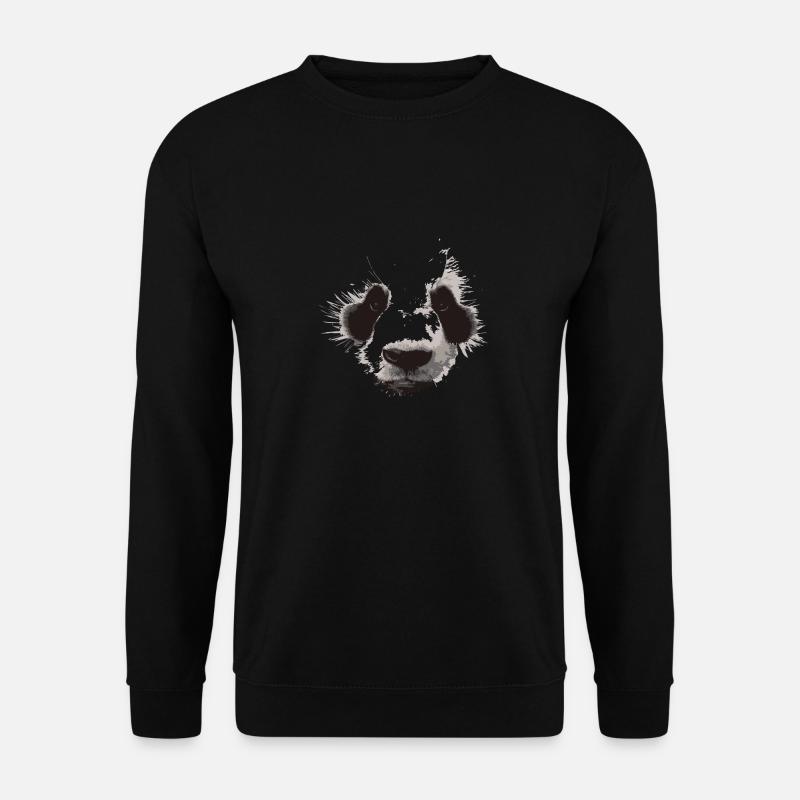 Panda Gesicht - Unisex Pullover - Schwarz