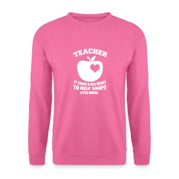 professeur - Sweat-shirt Unisexe - rose - Devant