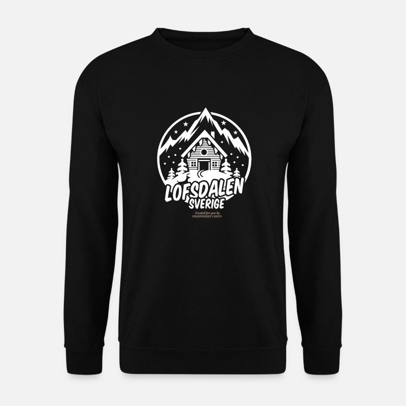 Lofsdalen | Ski T-Shirts - Unisex Pullover - Schwarz