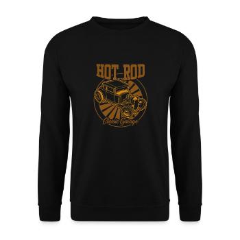 hotrod13_2019_end - Unisex Sweatshirt - black - Front - Alina (178cm) & Michal (187cm)