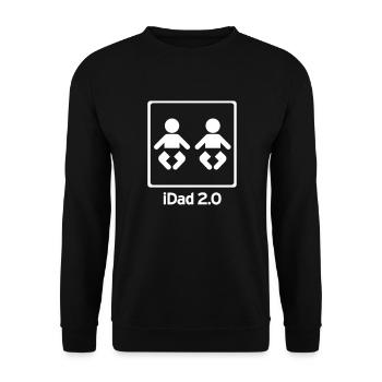 Idad 2.0 (anpassbare Farbe) - Unisex Pullover - Schwarz - Vorne - Alina (178cm) & Michal (187cm)