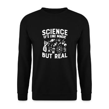 Science - Unisex Sweatshirt - black - Front - Alina (178cm) & Michal (187cm)