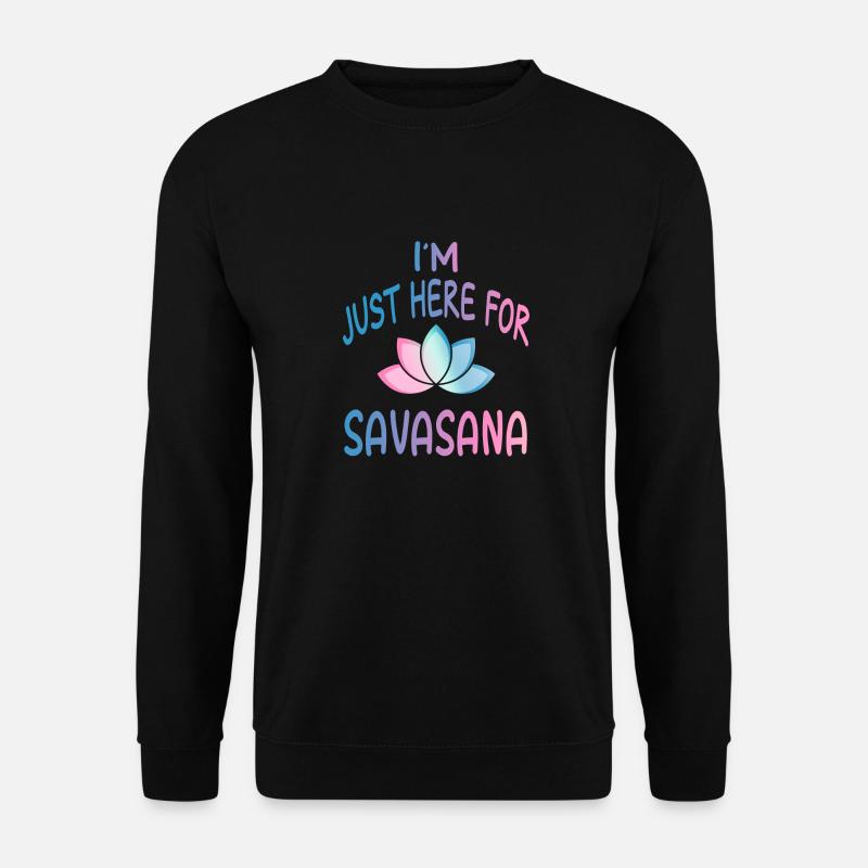 Yoga Savasana - Unisex Pullover - Schwarz