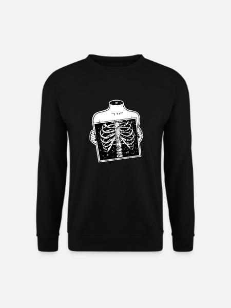 Röntgenbild einer kopflosen Frau - Unisex Pullover - Schwarz