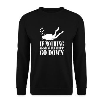 Diving Dive Dive - Unisex Sweatshirt - black - Front - Alina (178cm) & Michal (187cm)