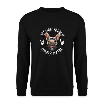 Bouledogue français - Sweat-shirt Unisexe - noir - Devant - Alina (178cm) & Michal (187cm)