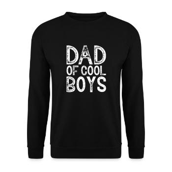 Père Fils Fils Papa Cadeau Papa de garçons cool - Sweat-shirt Unisexe - noir - Devant - Alina (178cm) & Michal (187cm)