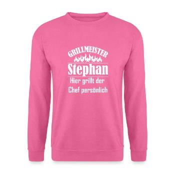 Grillmeister Stephan Chef - Unisex Pullover - Pink - Vorne