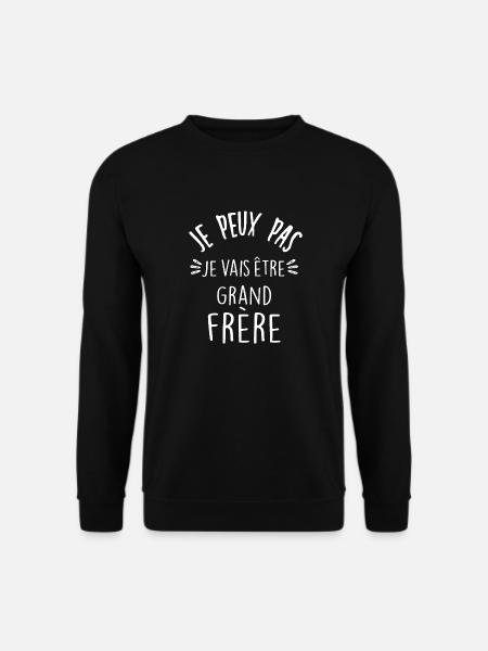 J'peux pas je vais être grand frère - Sweat-shirt Unisexe - noir