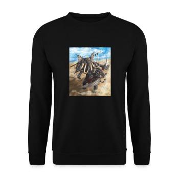 ganesh big bad elephant - Unisex Pullover - Schwarz - Vorne - Alina (178cm) & Michal (187cm)