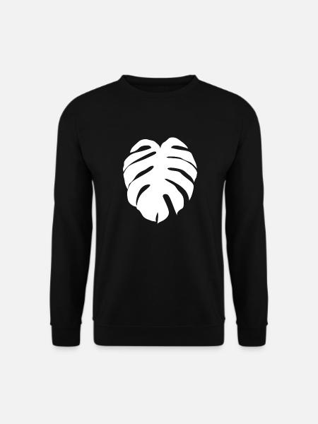 Monstera Variegata Deliciosa Plante - Sweat-shirt Unisexe - noir