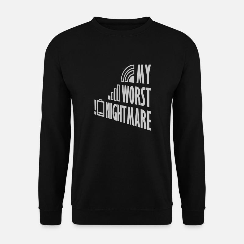 Symbols my worst nightmare - Unisex Sweatshirt - black