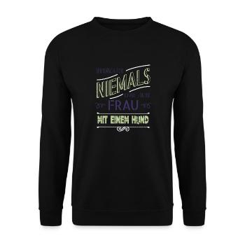 zitat eigenschaften weihnachten allefüralle geek - Unisex Pullover - Schwarz - Vorne - Alina (178cm) & Michal (187cm)