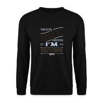 sport drôle nageur nageur génial - Sweat-shirt Unisexe - noir - Devant - Alina (178cm) & Michal (187cm)
