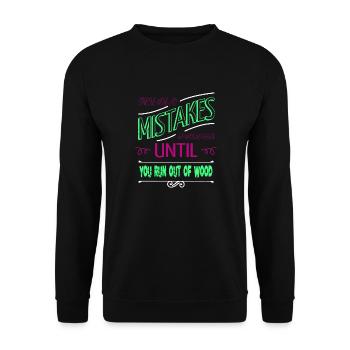 blague de charpentier amour bûcheron charpentier drôle - Sweat-shirt Unisexe - noir - Devant - Alina (178cm) & Michal (187cm)
