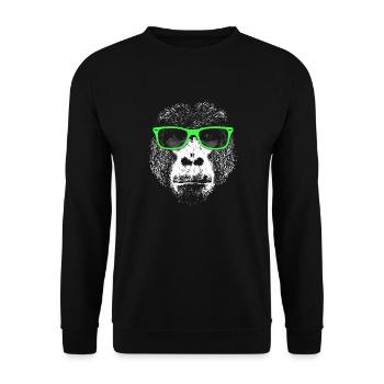 Gorille - Sweat-shirt Unisexe - noir - Devant - Alina (178cm) & Michal (187cm)