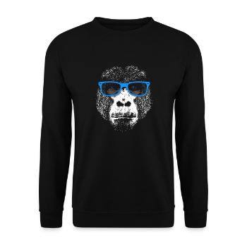 Gorille - Sweat-shirt Unisexe - noir - Devant - Alina (178cm) & Michal (187cm)