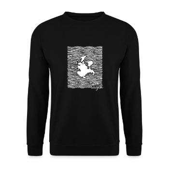 Île de Rügen, Mecklembourg-Poméranie occidentale, mer Baltique - Sweat-shirt Unisexe - noir - Devant - Alina (178cm) & Michal (187cm)