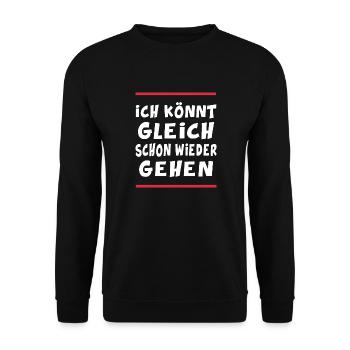 Sportgehen Geher Trail Marathon Leichtathletik - Unisex Pullover - Schwarz - Vorne - Alina (178cm) & Michal (187cm)