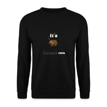 It‘s sleeping time By Bousso - Unisex Pullover - Schwarz - Vorne - Alina (178cm) & Michal (187cm)
