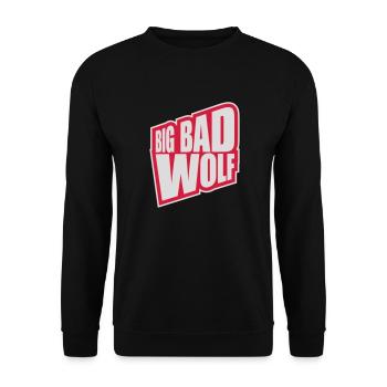 big bad wolf quote - Unisex Sweatshirt - black - Front - Alina (178cm) & Michal (187cm)