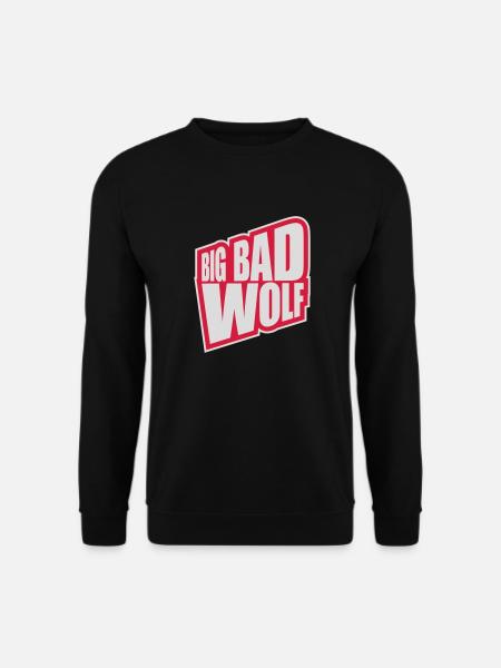 big bad wolf quote - Unisex Sweatshirt - black