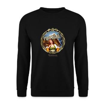 Formigal Spanien Skigebiet - Unisex Pullover - Schwarz - Vorne - Alina (178cm) & Michal (187cm)