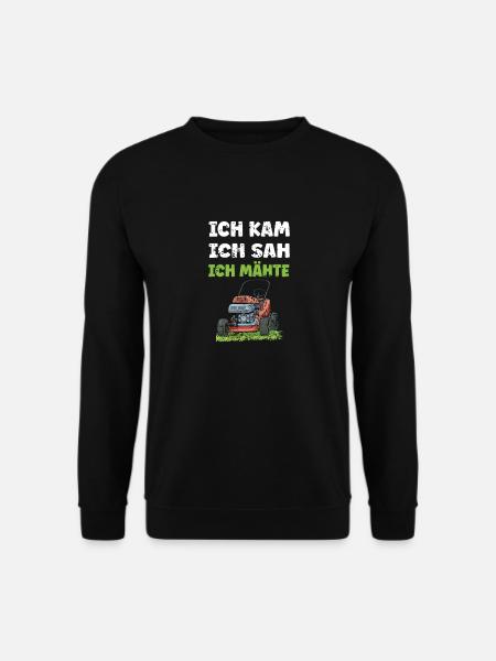 Rasen und Gartenarbeit Rasentraktor Gartenfreunde - Unisex Pullover - Schwarz
