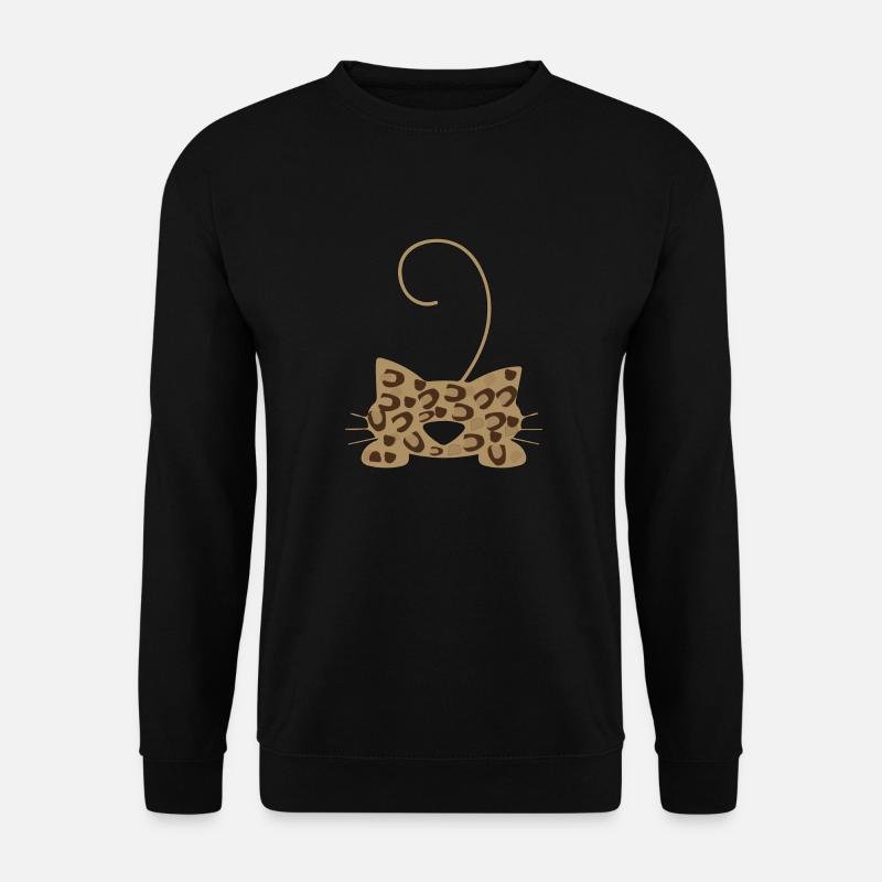 Leopard mask, leopard mask - Unisex Sweatshirt - black