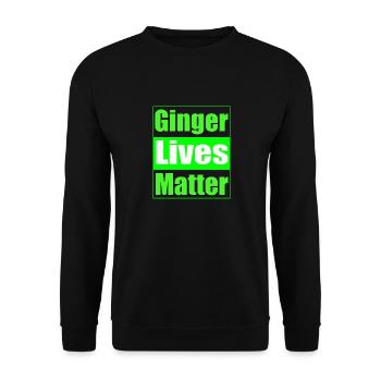 St Patrick s Day Ginger Lives Matter - Sweat-shirt Unisexe - noir - Devant - Alina (178cm) & Michal (187cm)