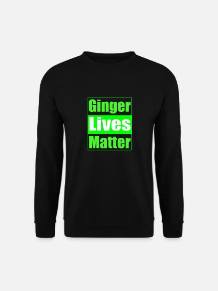 St Patrick's Day Ginger Lives Matter - Unisex Sweatshirt - black