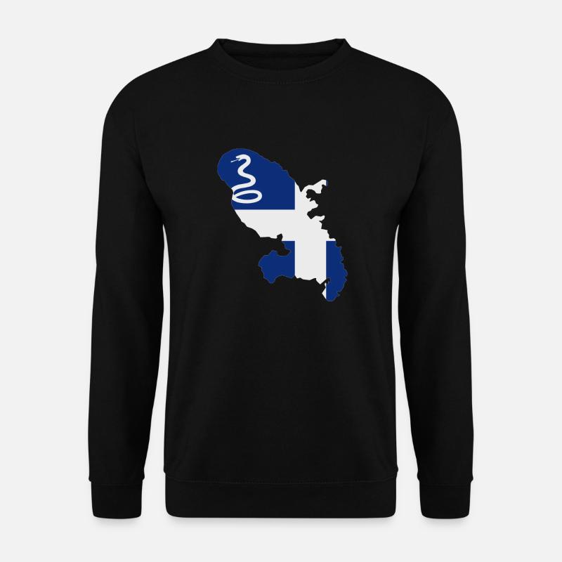 Stadtplan von Martinique - Unisex Pullover - Schwarz