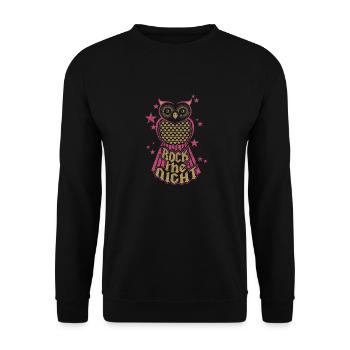 Rock the Night - Unisex Pullover - Schwarz - Vorne - Alina (178cm) & Michal (187cm)