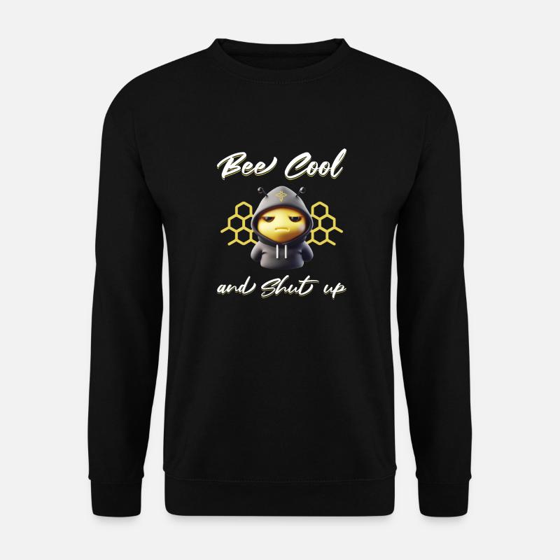 Cool bee design - Unisex Sweatshirt - black