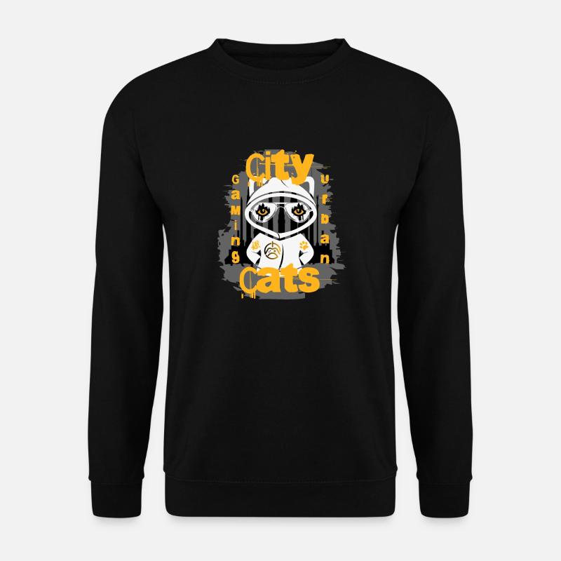 City Gaming Cats - Unisex Pullover - Schwarz