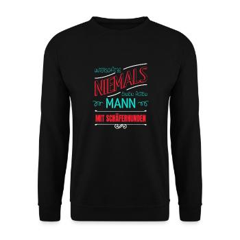 bullterrier haustier geburtstagsgeschenk geburt - Unisex Pullover - Schwarz - Vorne - Alina (178cm) & Michal (187cm)