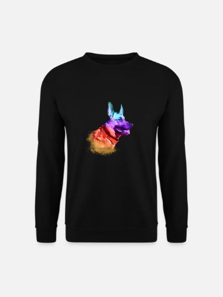 malinois,schäferhund,hund,graffiti - Unisex Pullover - Schwarz