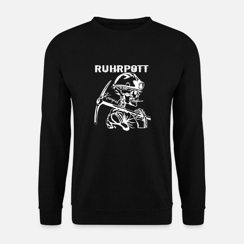 Ruhrpott Skull Bergmann - Unisex Pullover - Schwarz