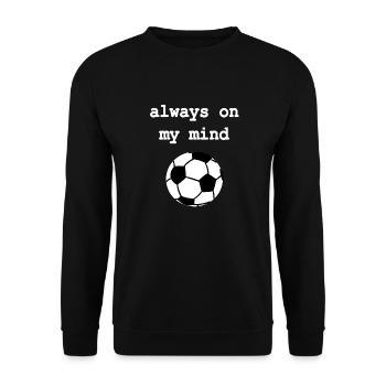 Soccer Always On My Mind _Black Edition - Unisex Sweatshirt - black - Front - Alina (178cm) & Michal (187cm)