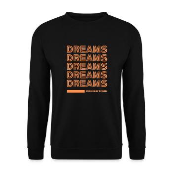 DREAMS COMES TRUE - Unisex Pullover - Schwarz - Vorne - Alina (178cm) & Michal (187cm)