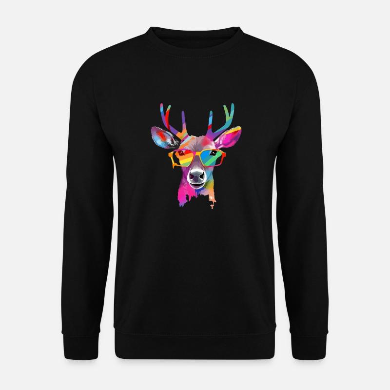 Axo the deer - Unisex Sweatshirt - black