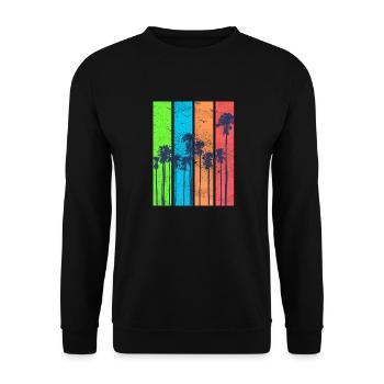 Palimers Colotiers summer beach - Unisex Sweatshirt - black - Front - Alina (178cm) & Michal (187cm)