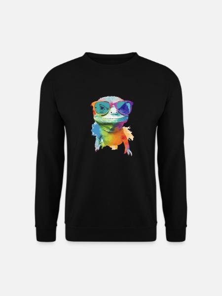 Zoozoo die Eidechse - Unisex Pullover - Schwarz