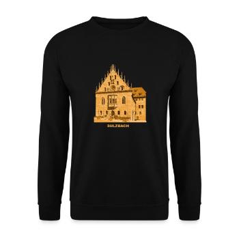 Sulzbach, Rosenberg, Town Hall, Upper Palatinate, Bavaria - Unisex Sweatshirt - black - Front - Alina (178cm) & Michal (187cm)