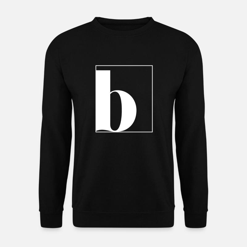 Letter alphabet b - Unisex Sweatshirt - black