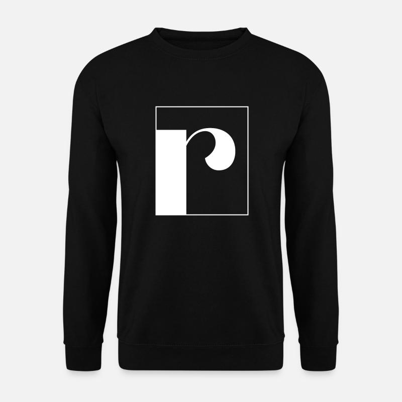 Letter alphabet r - Unisex Sweatshirt - black