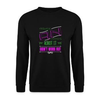 present felling men a carpenters prayer tshirts - Unisex Pullover - Schwarz - Vorne - Alina (178cm) & Michal (187cm)