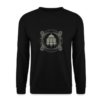 Eremitage Torregarcia Raumschiff - Unisex Pullover - Schwarz - Vorne - Alina (178cm) & Michal (187cm)